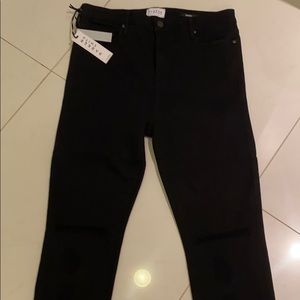 Parker Smith black jeans - holes below knees